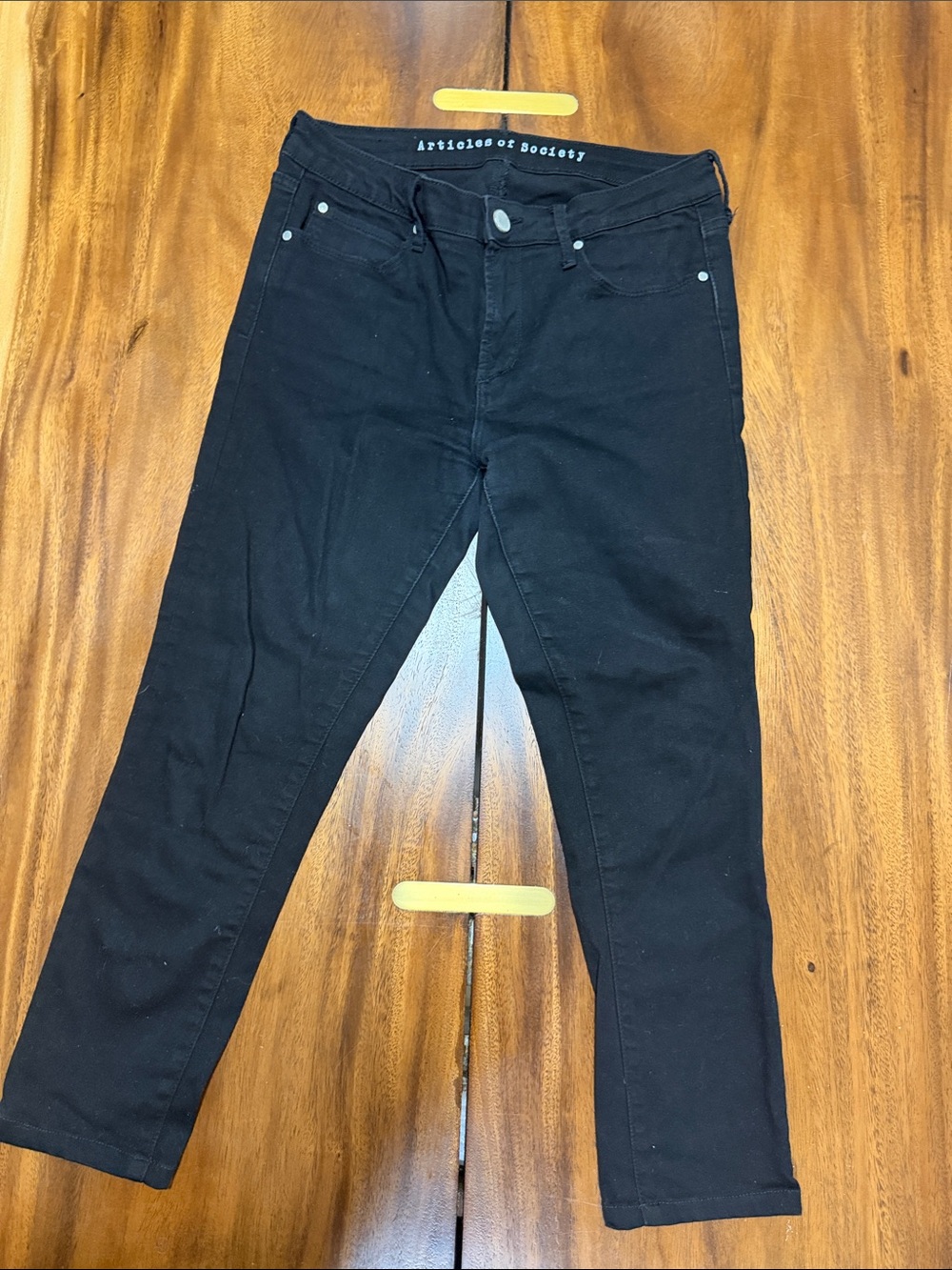 Articles Of Society Black Skinny High-Rise Jeans